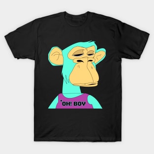 newest oh boy sad ape nft (non fungible token) T-Shirt